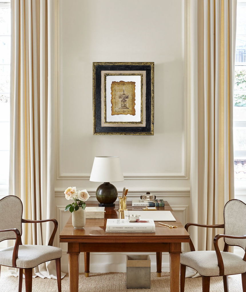 Lucian - Framed Antiqued Sculpture Print by Unique Piece Furniture