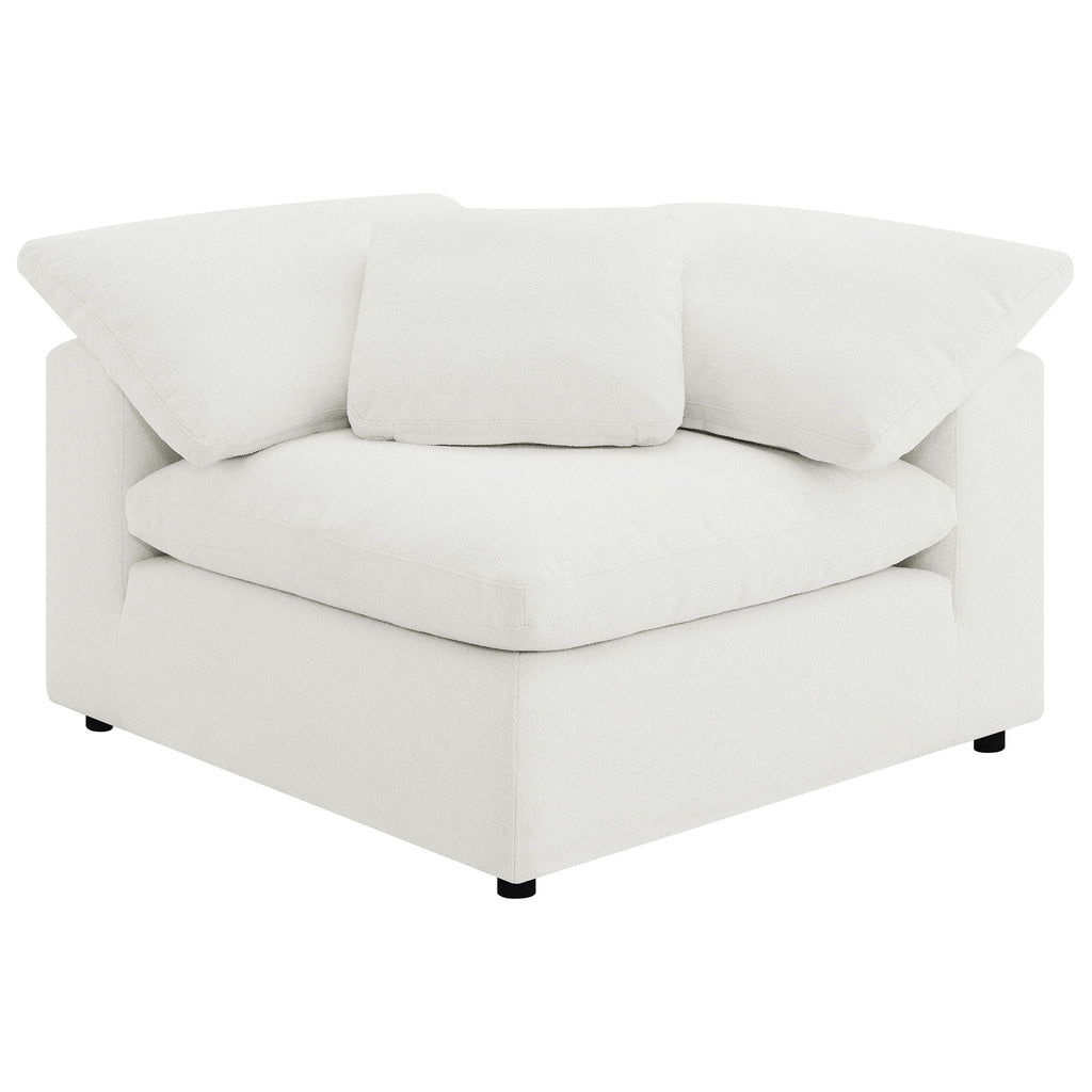 Raleigh 6-piece Boucle Upholstered Modular Sectional Ivory by Unique Piece Furniture