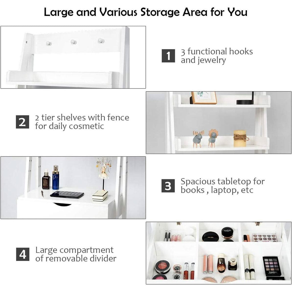 3 In 1 Vanity Table With Flip Top Mirror Makeup Desk by ShipItFurniture