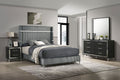 Lucia 4-piece Queen Bedroom Set Grey and Black by Unique Piece Furniture