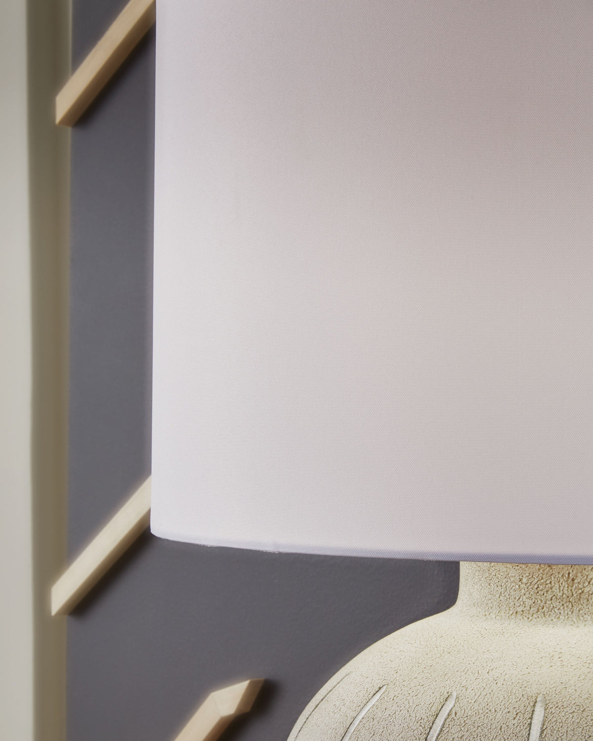 Calbert - Poly Table Lamp - Warm Gray by Unique Piece Furniture