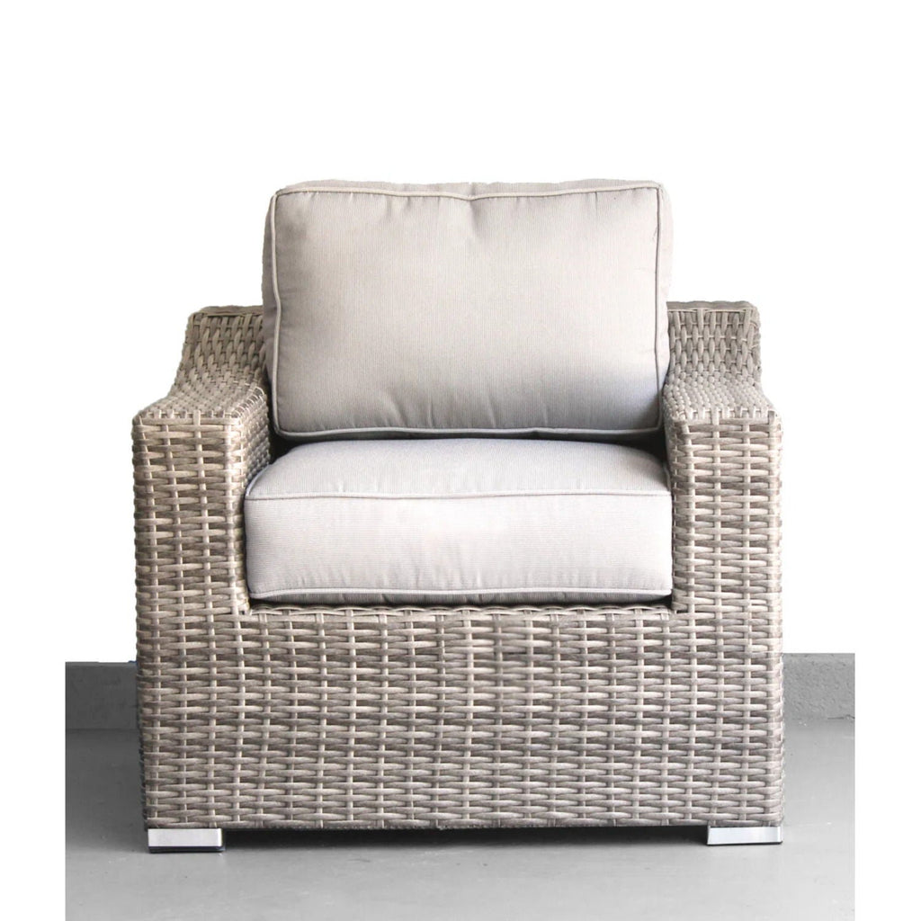 Outdoor Wicker Conversation Set With Cushions, All Weather by Unique Piece Furniture