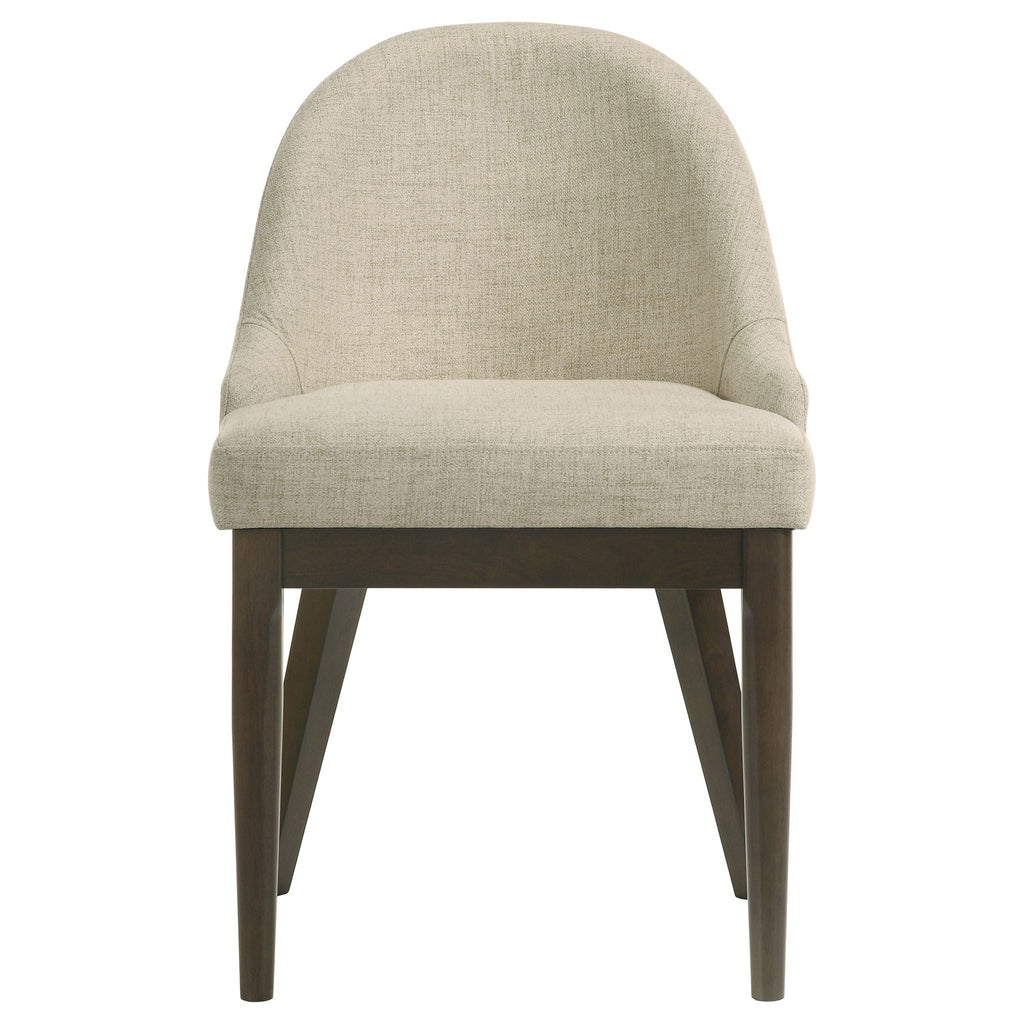 Reseda Upholstered Dining Side Chair Beige (Set of 2) by Unique Piece Furniture