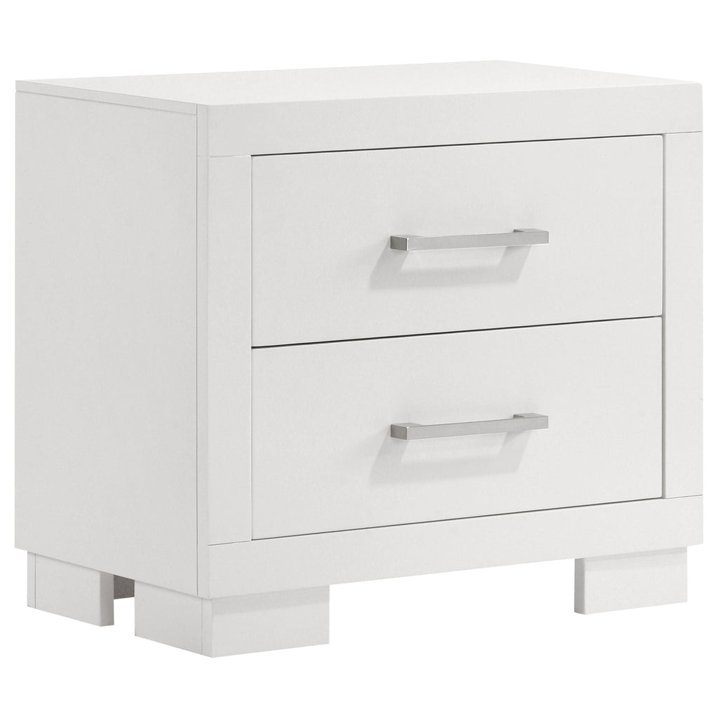Jessica 2-drawer Nightstand Snow White by Unique Piece Furniture