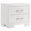 Jessica 2-drawer Nightstand Snow White by Unique Piece Furniture