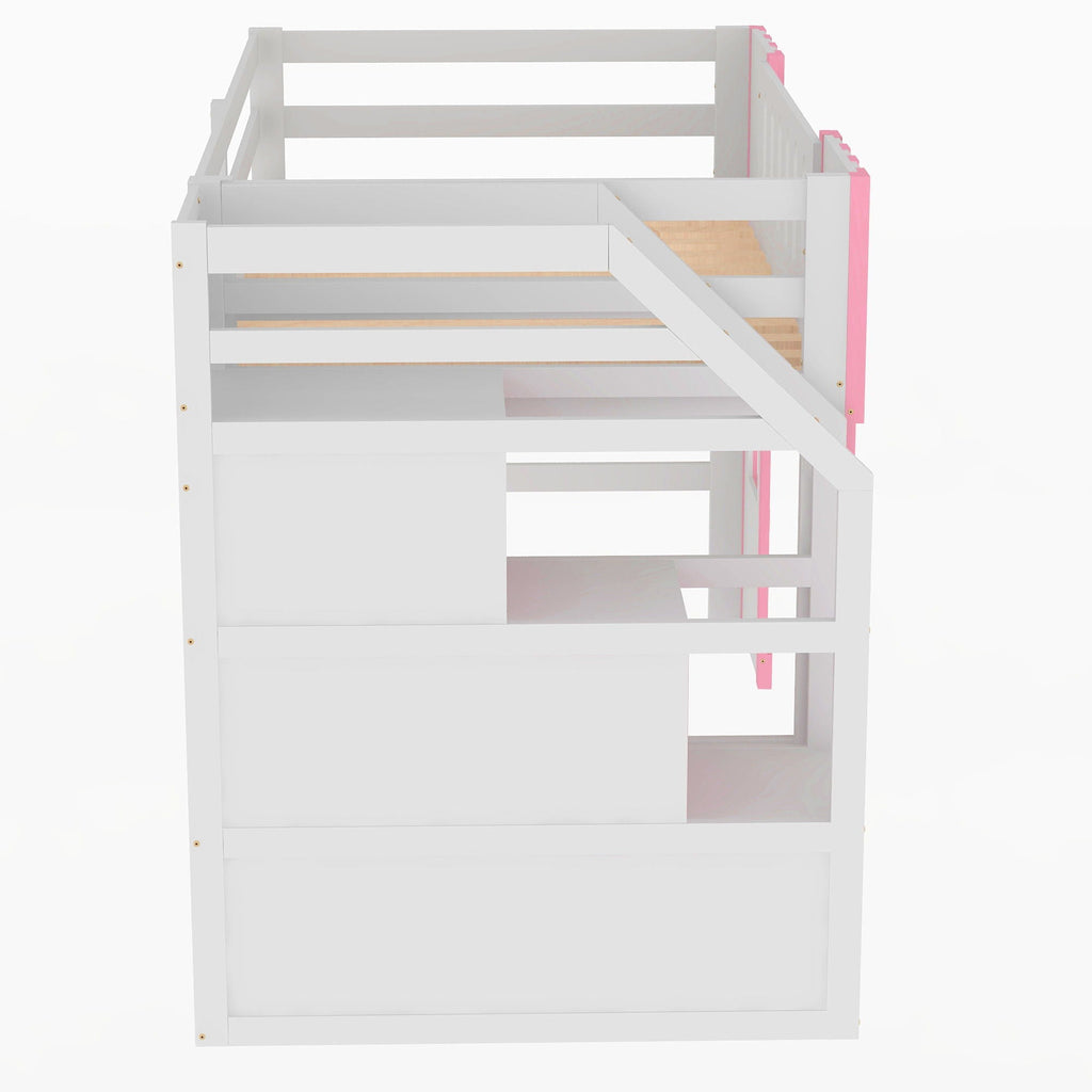 Loft Bed With Storage Staircase And Windows by Unique Piece Furniture