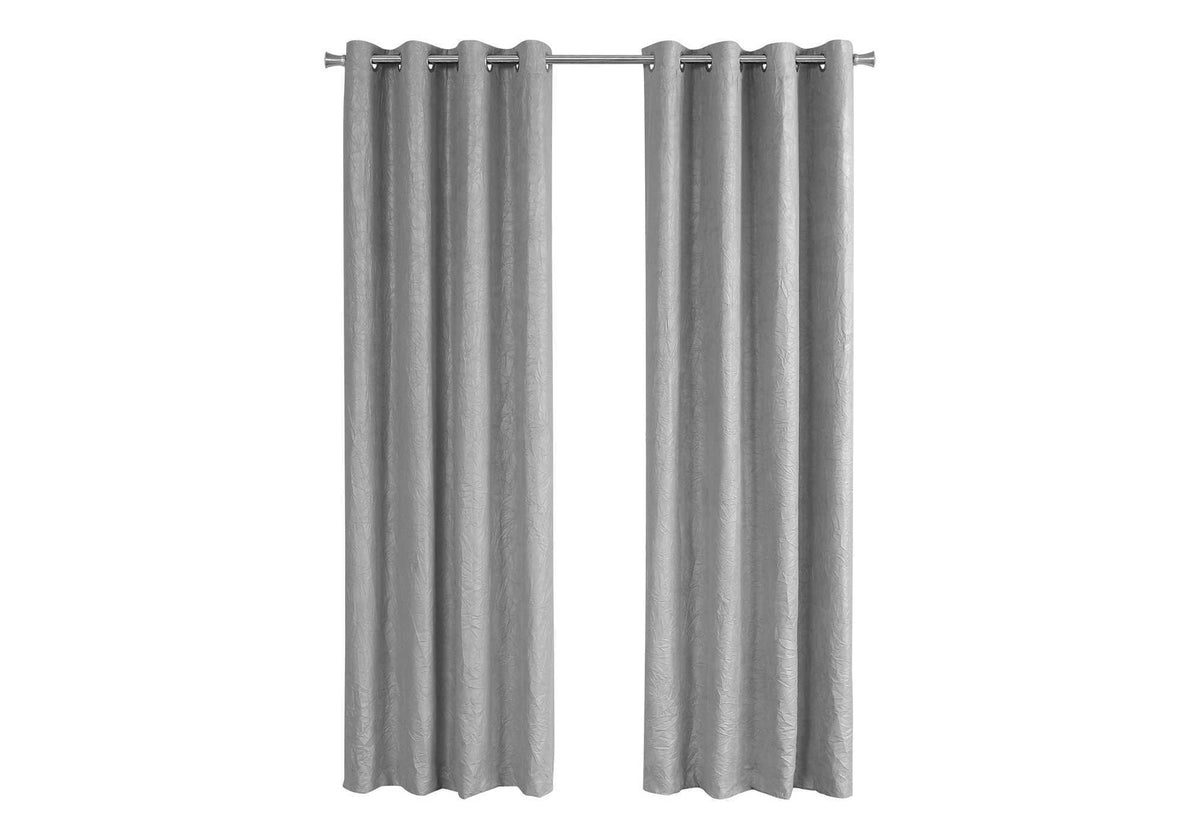 2 Pieces Set, Curtain Panel, Room Darkening, Grommet by Unique Piece Furniture