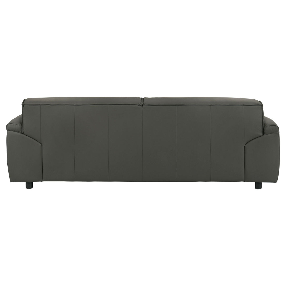 Buxton Top Grain Leather Upholstered Sofa Graphite by Unique Piece Furniture