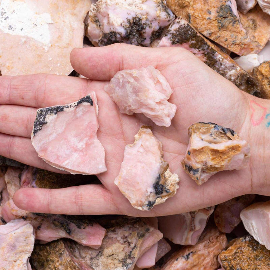 Rough Pink Opal – Raw Stone from Peru by Sacred Crystals