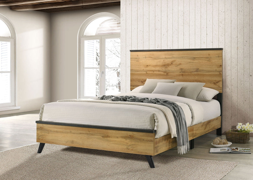 Kaywood 52-inch Eastern King Panel Bed Natural Pine by Unique Piece Furniture