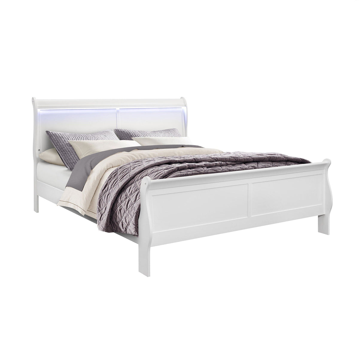 Charlston - 5 Piece Bedroom Set With LED Headboard by Unique Piece Furniture