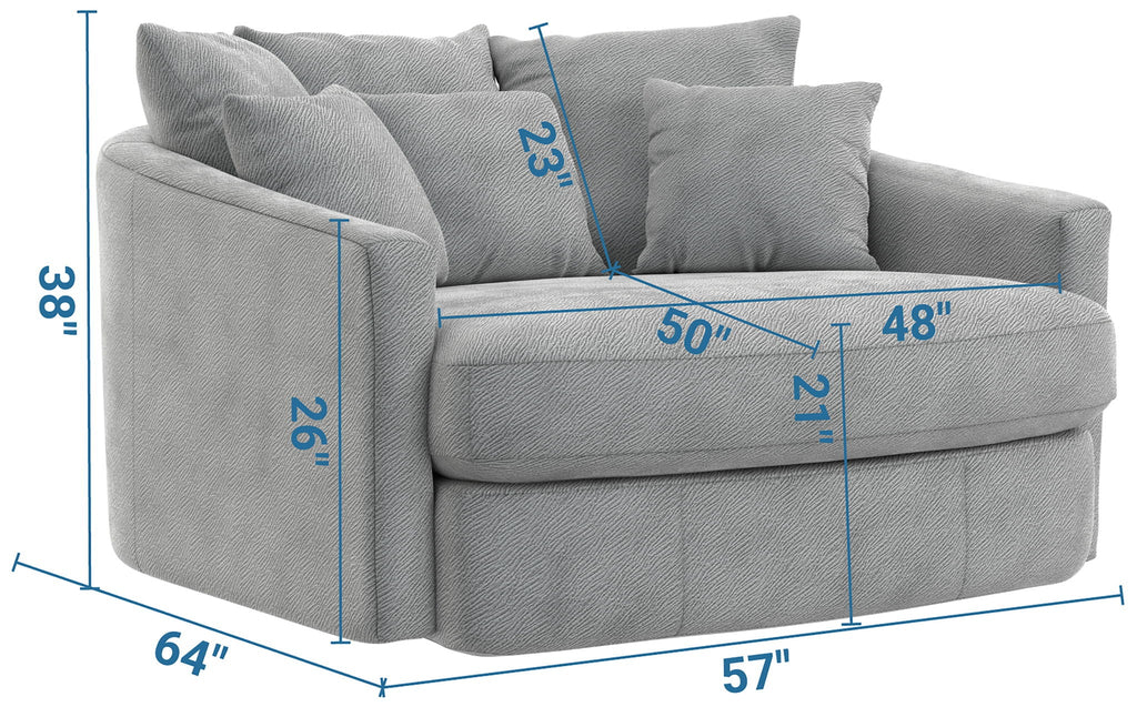 Matty - Round Accent Cuddle Chaise by Unique Piece Furniture