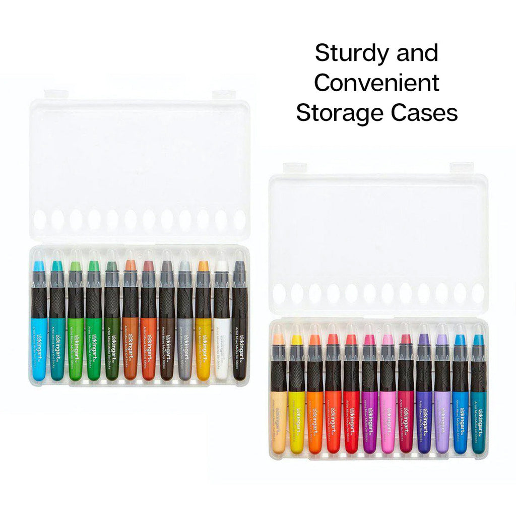 Mixed Media Gel Stick Crayons - 24 Colors by KINGART