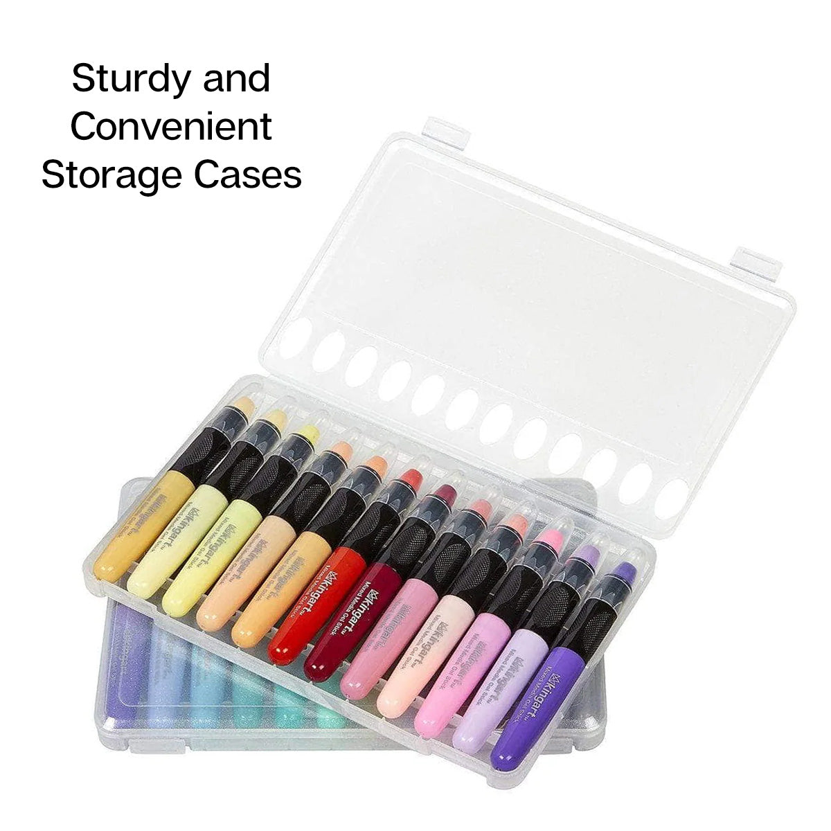 Mixed Media Gel Stick Crayons - 24 Pastel Colors by KINGART