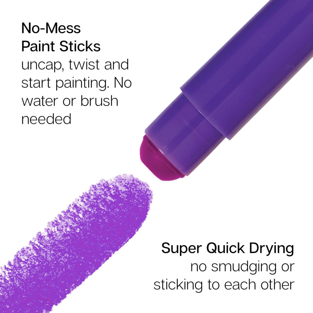Tempera Paint Sticks – 24 Colors by KINGART