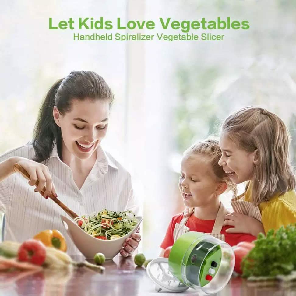 4-in-1 Fruit Vegetable Slicer Adjustable Spiral Grater by DailySale