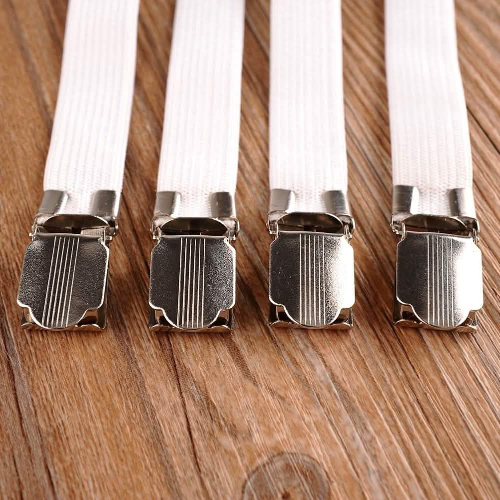 4-Pack: Fitted Bed Sheet Fasteners by DailySale