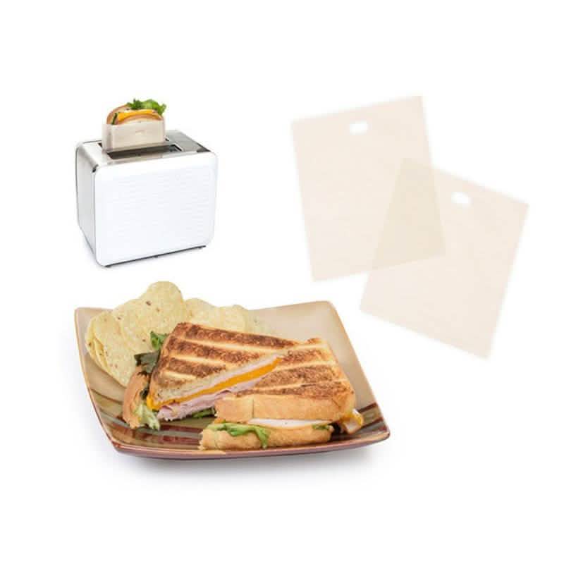 4-Pack: Handy Reusable Nonstick Coated Toaster Bags by DailySale