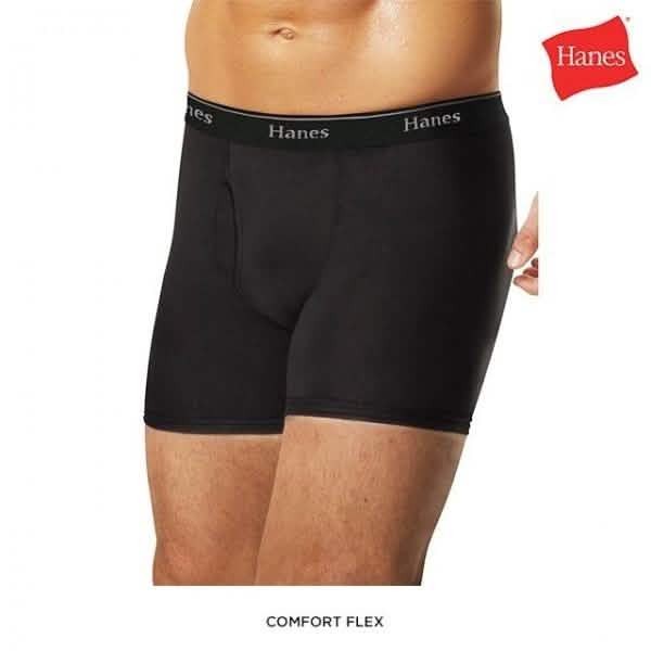 4-Pack: Hanes 100% Cotton Boxer Briefs - Size: Small by DailySale