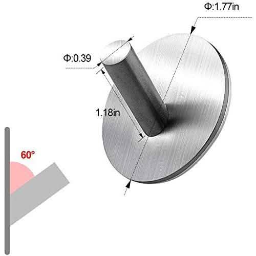 4-Pack: Heavy Duty Durable 304 Stainless Steel Wall Hangers by DailySale