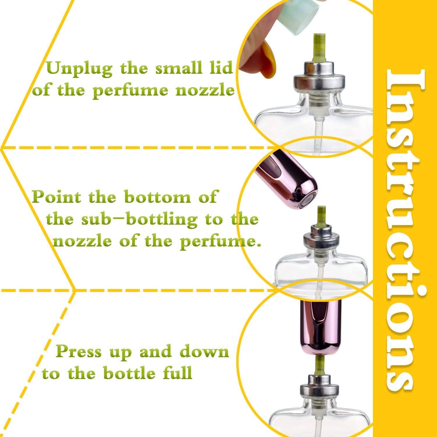 12-Pack: Portable Mini Refillable Perfume Atomizer Bottle by DailySale