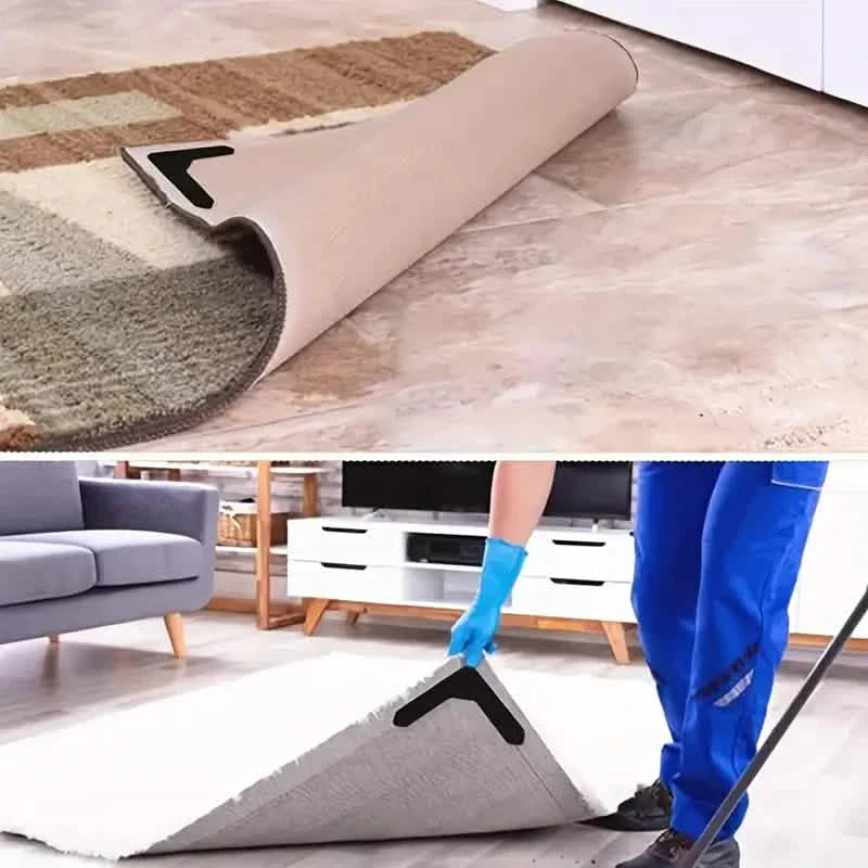 4-Pack: Reusable Non-Slip Carpet Rug Stickers by DailySale