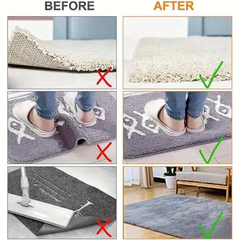 4-Pack: Reusable Non-Slip Carpet Rug Stickers by DailySale