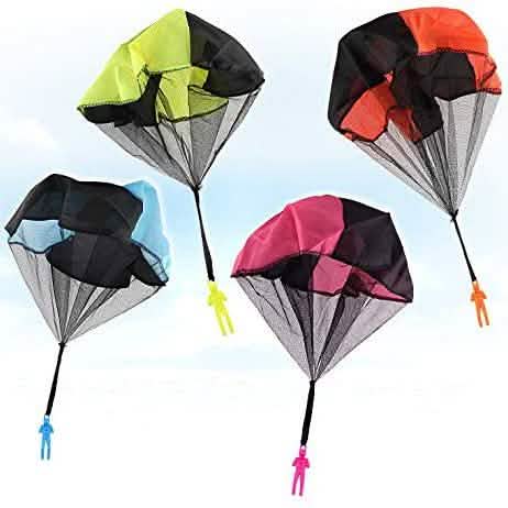4-Pack: Tangle Free Throwing Toy Parachute by DailySale