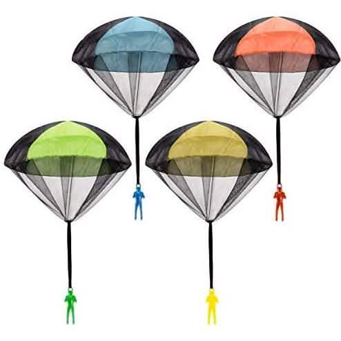4-Pack: Tangle Free Throwing Toy Parachute by DailySale