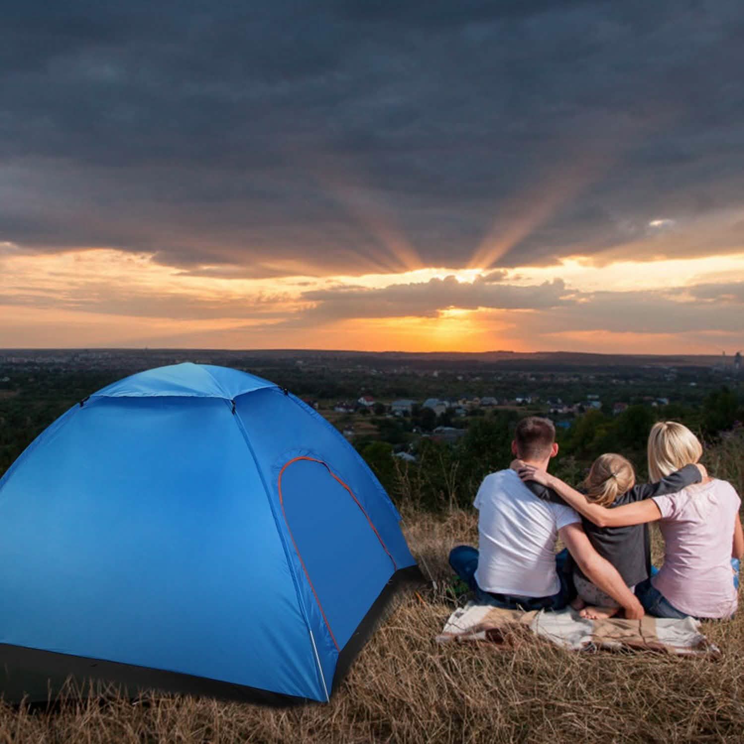 4 Persons Camping Waterproof Tent by DailySale
