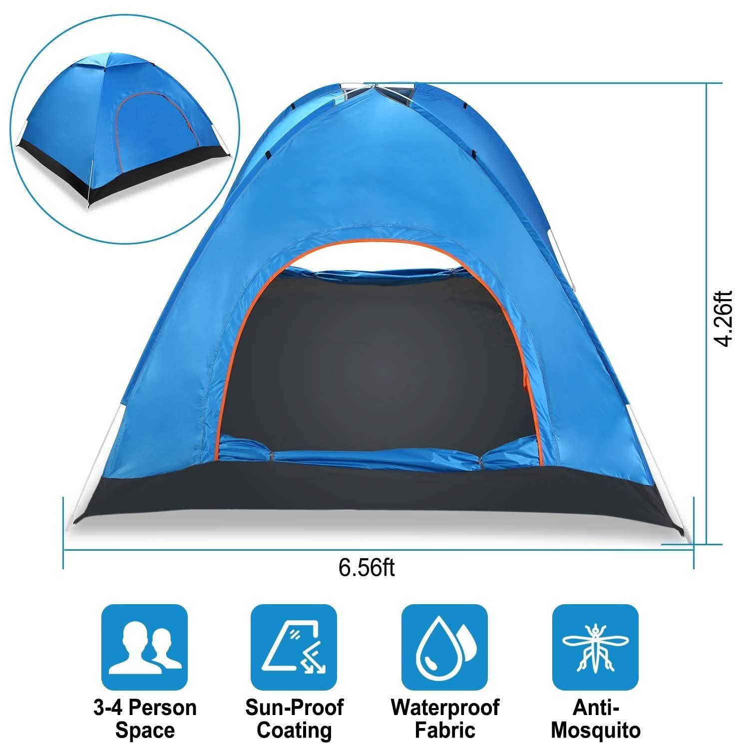 4 Persons Camping Waterproof Tent by DailySale
