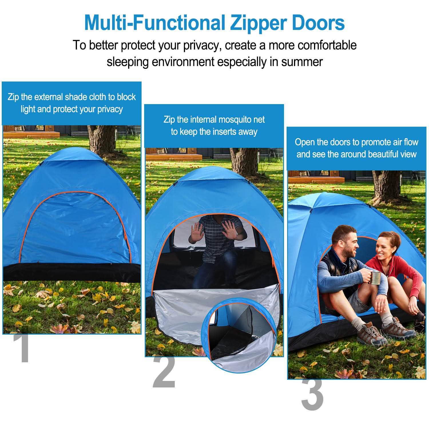 4 Persons Camping Waterproof Tent by DailySale