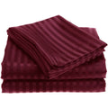 4-Piece: 1800 Series Brushed Microfiber Dobby Striped Sheet Set by DailySale