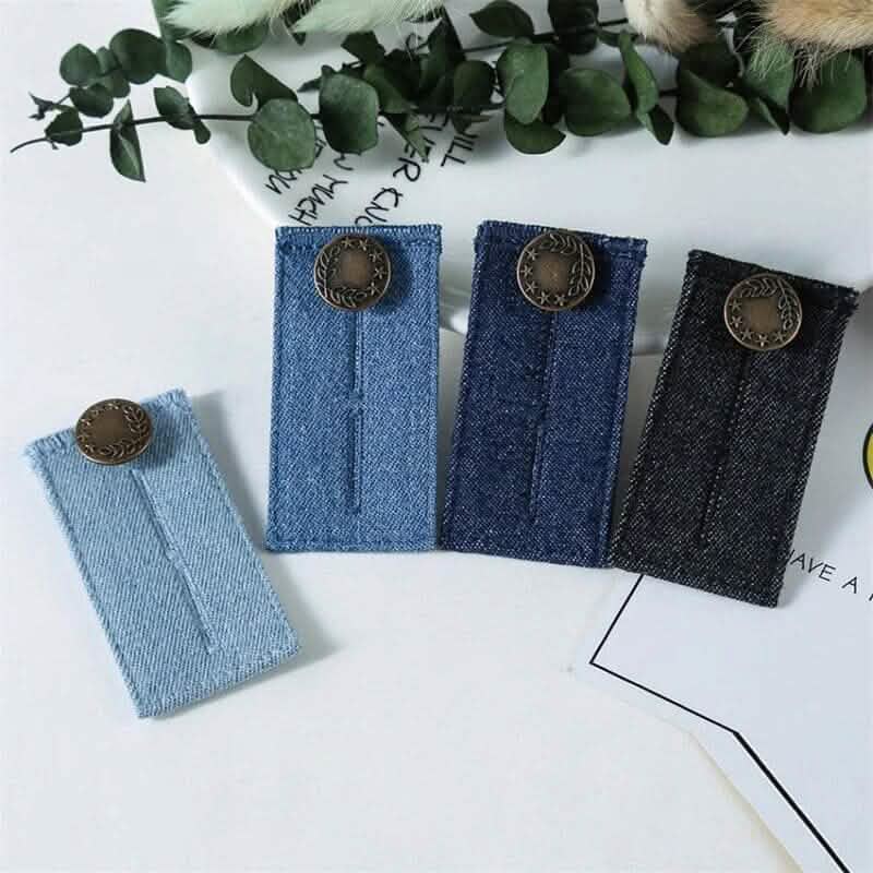 4-Piece: Jeans Elastic Waistband Button Extender Belt by DailySale