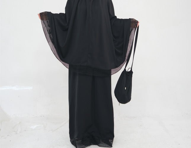 4-Piece Nida Prayer Set with Lace Trim(MK031) by Mariam's Collection