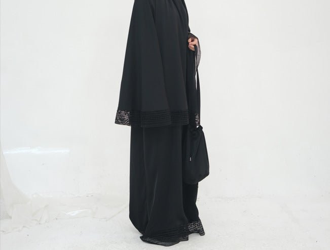 4-Piece Nida Prayer Set with Lace Trim(MK031) by Mariam's Collection