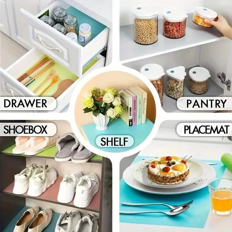4-Piece Set: High-Quality Refrigerator Liners - Customizable Cabinet Mats by DailySale