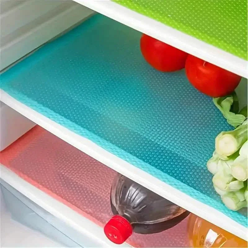 4-Piece Set: High-Quality Refrigerator Liners - Customizable Cabinet Mats by DailySale