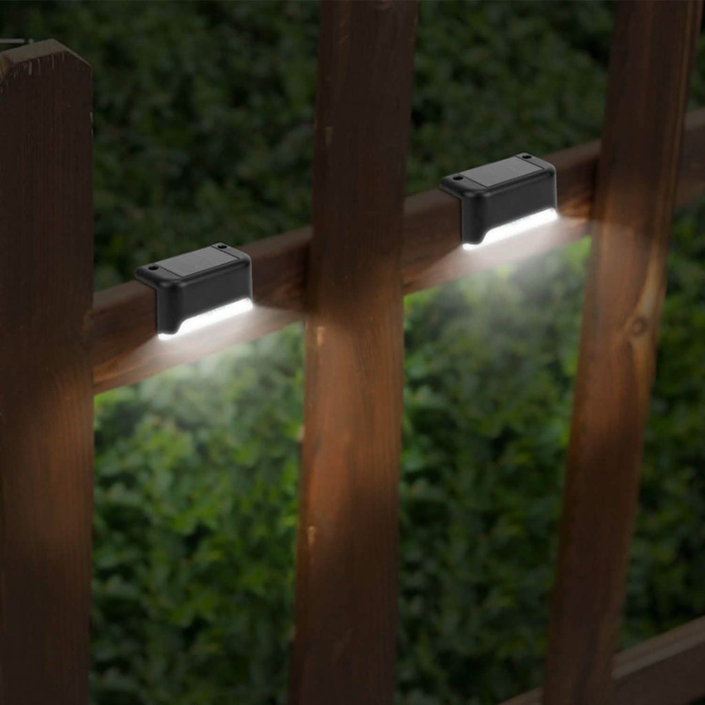 4-Pieces: Solar Powered LED Step Lights by DailySale