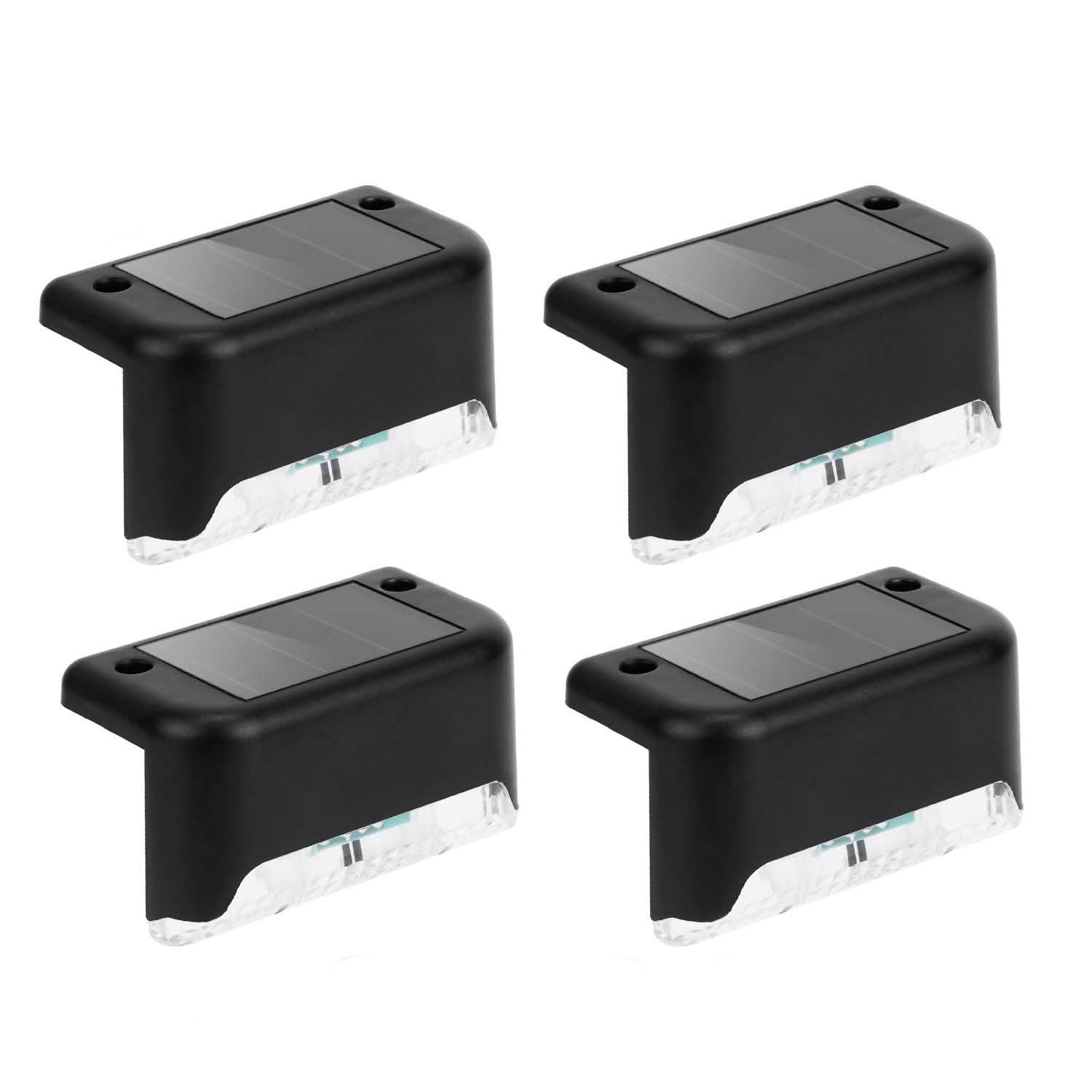 4-Pieces: Solar Powered LED Step Lights by DailySale