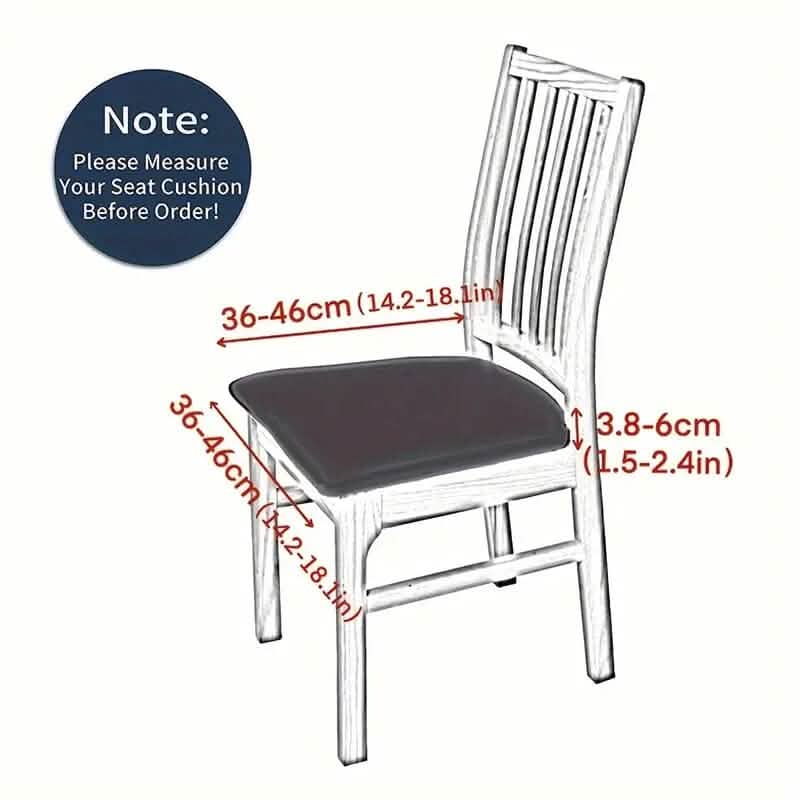 4-Pieces: Solid Color Brushed High Elastic Chair Cover by DailySale