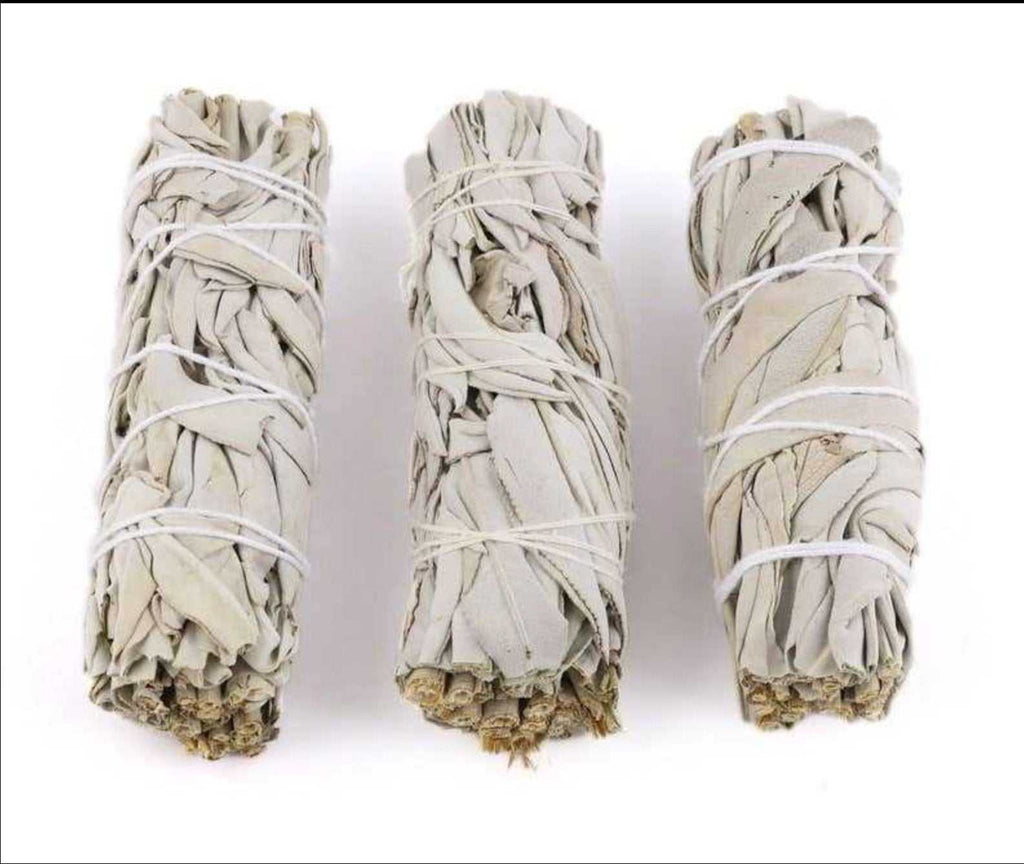 White Sage Smudge Stick (4 in.) by Sacred Crystals
