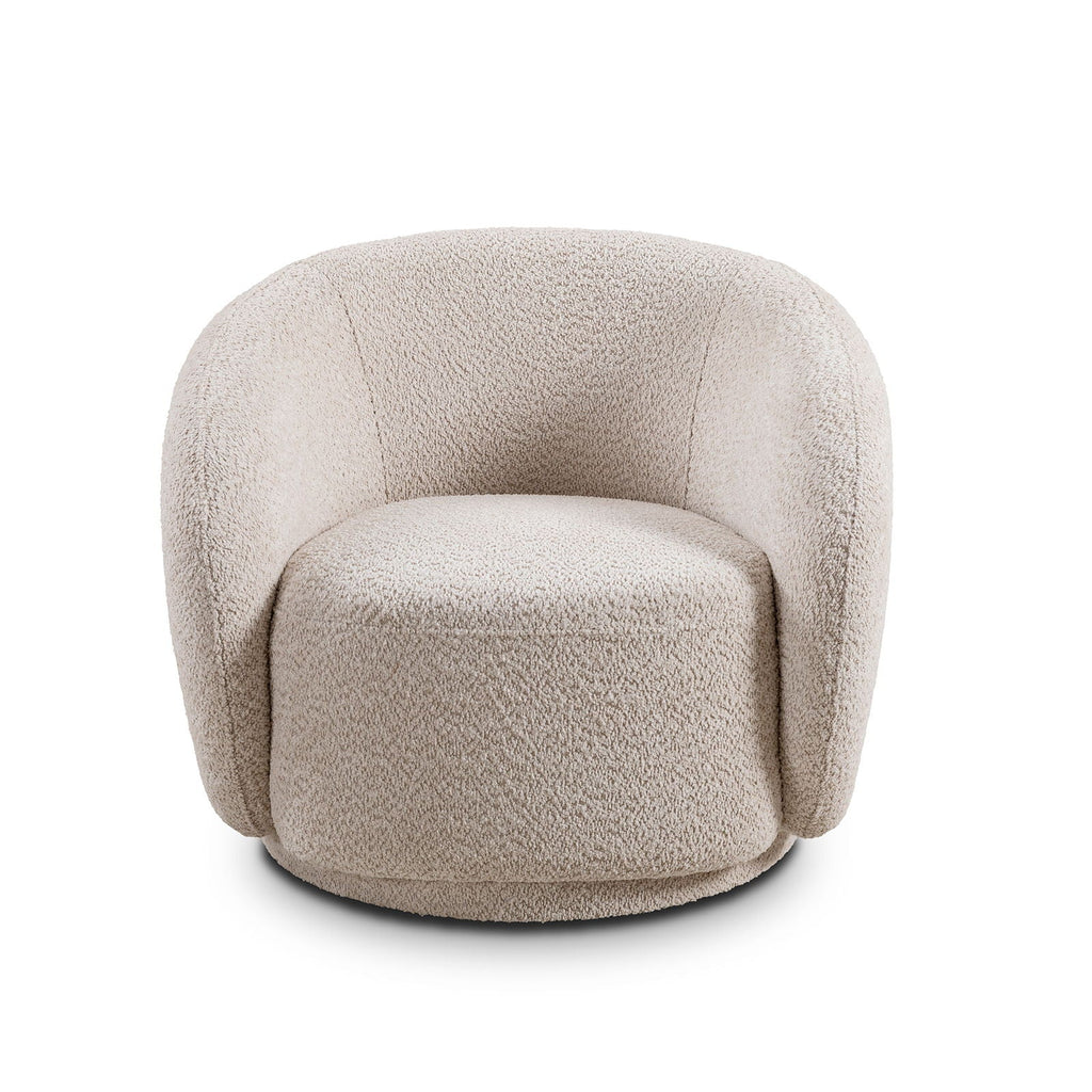 Swivel Accent Upholstered Barrel Chair by Unique Piece Furniture