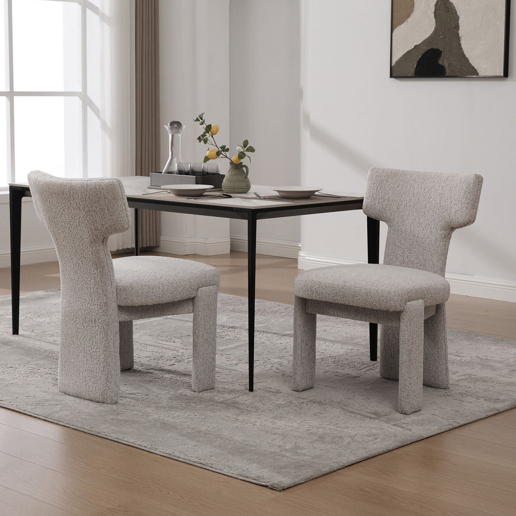 Armless Curved Back Accent Chairs by Unique Piece Furniture