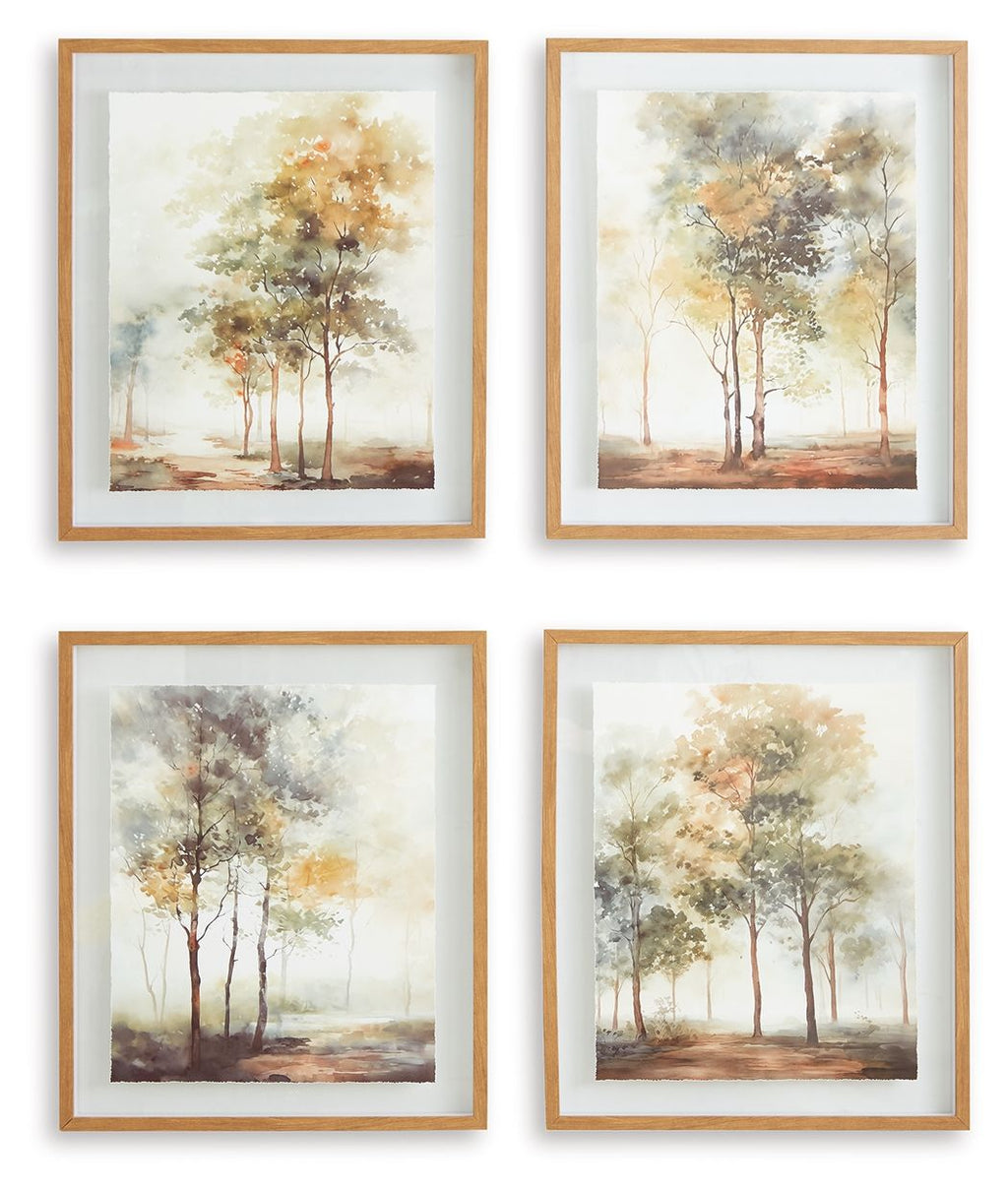 Bryneford - Wall Art Set (Set of 4) - Multi by Unique Piece Furniture