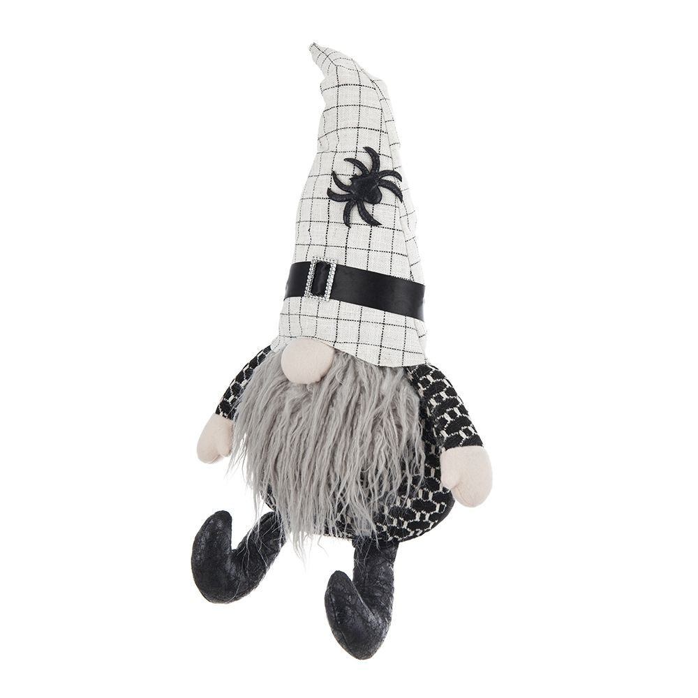 Sitting Gnome With Hat Spider, For Halloween Decor by Unique Piece Furniture