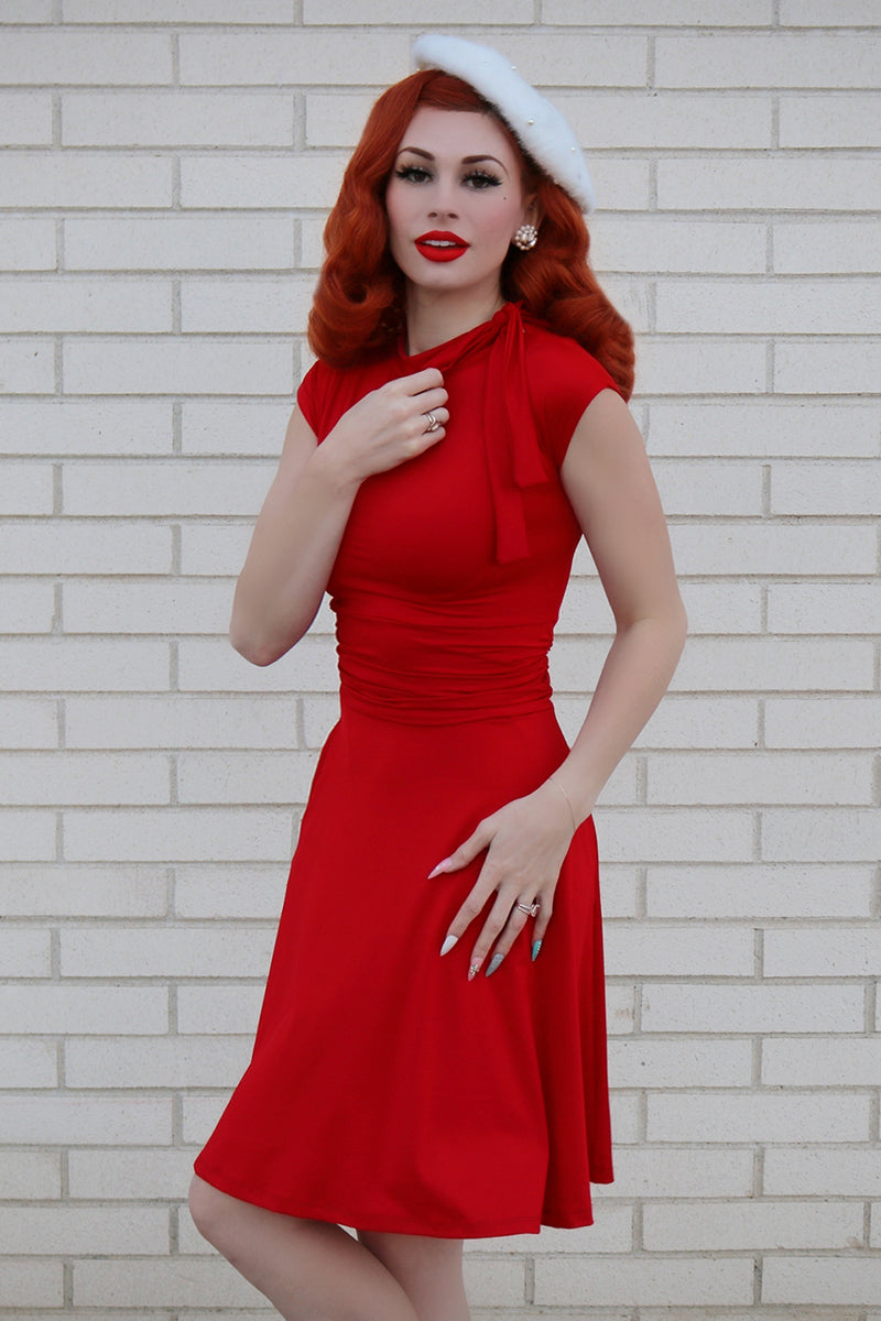 Bombshell Dress in Red - 4X only by Retrolicious