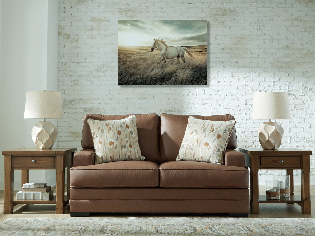 VillaCourt - Loveseat - Caramel by Unique Piece Furniture