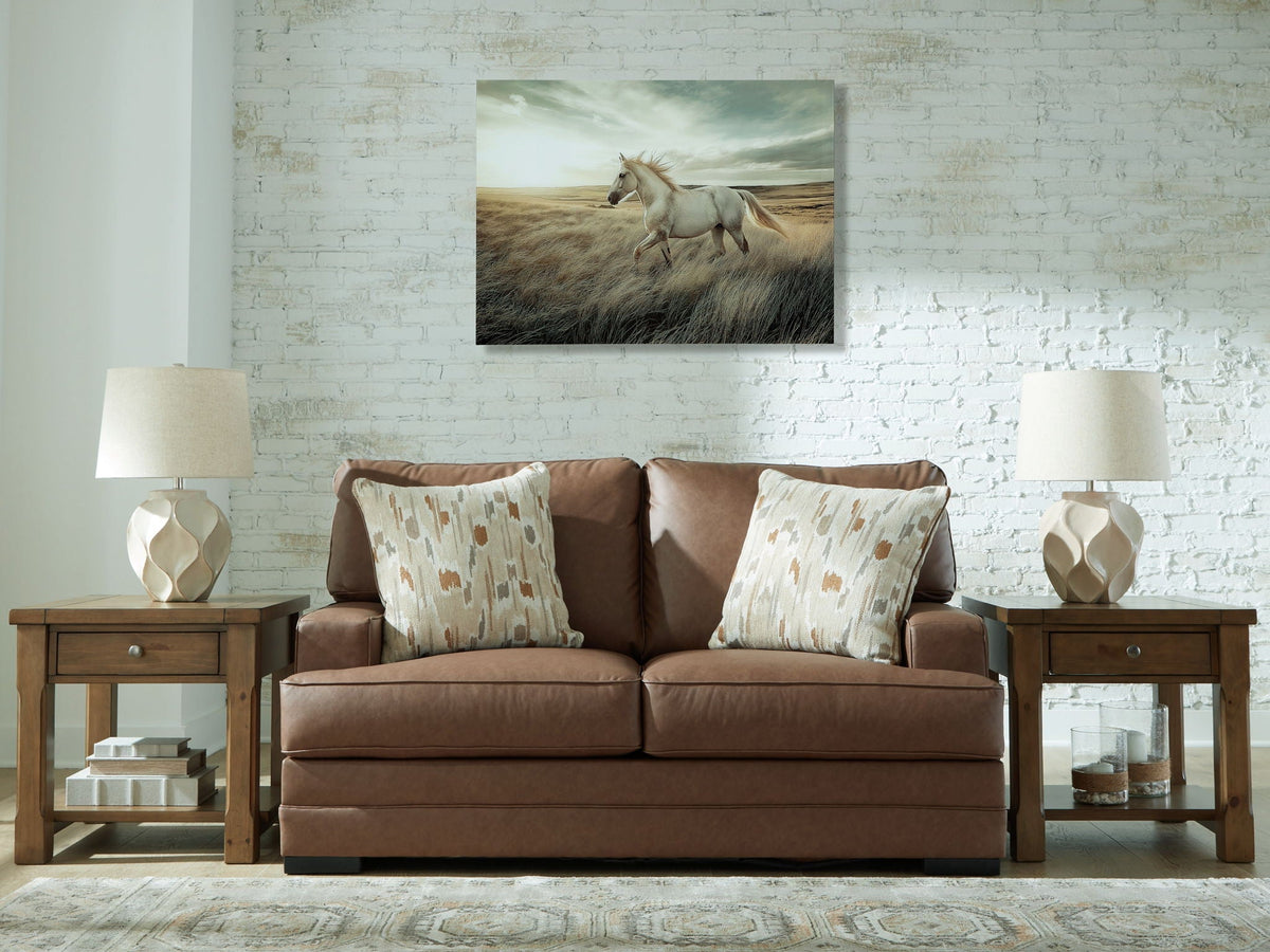 VillaCourt - Loveseat - Caramel by Unique Piece Furniture