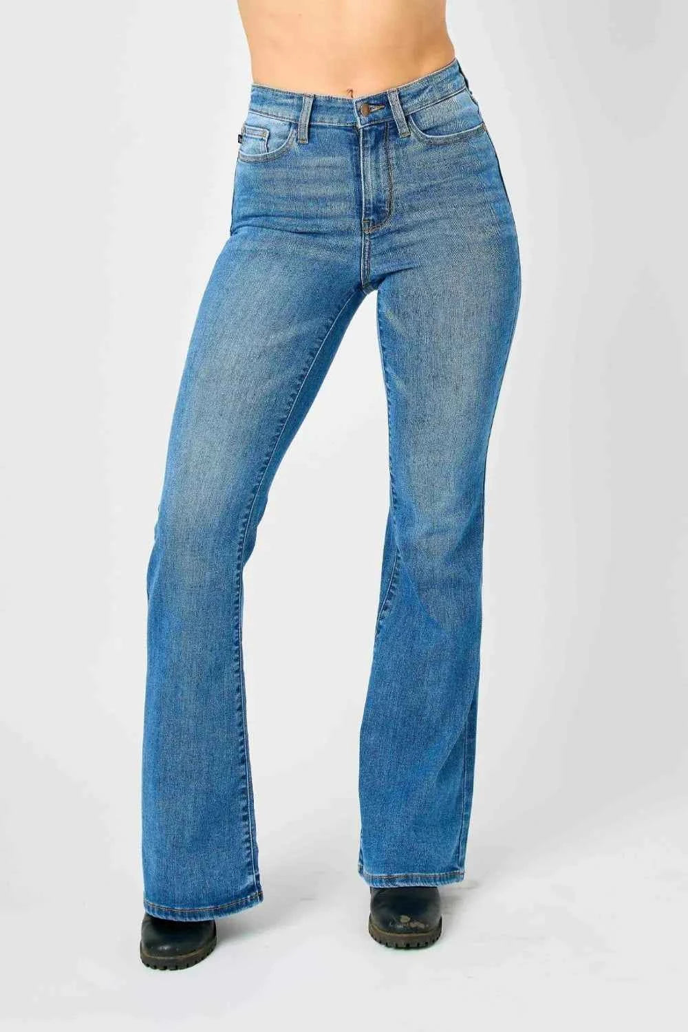 Judy Blue Full Size High-Waisted Classic Flare Jeans Plus Size by Wild and Free Boutique
